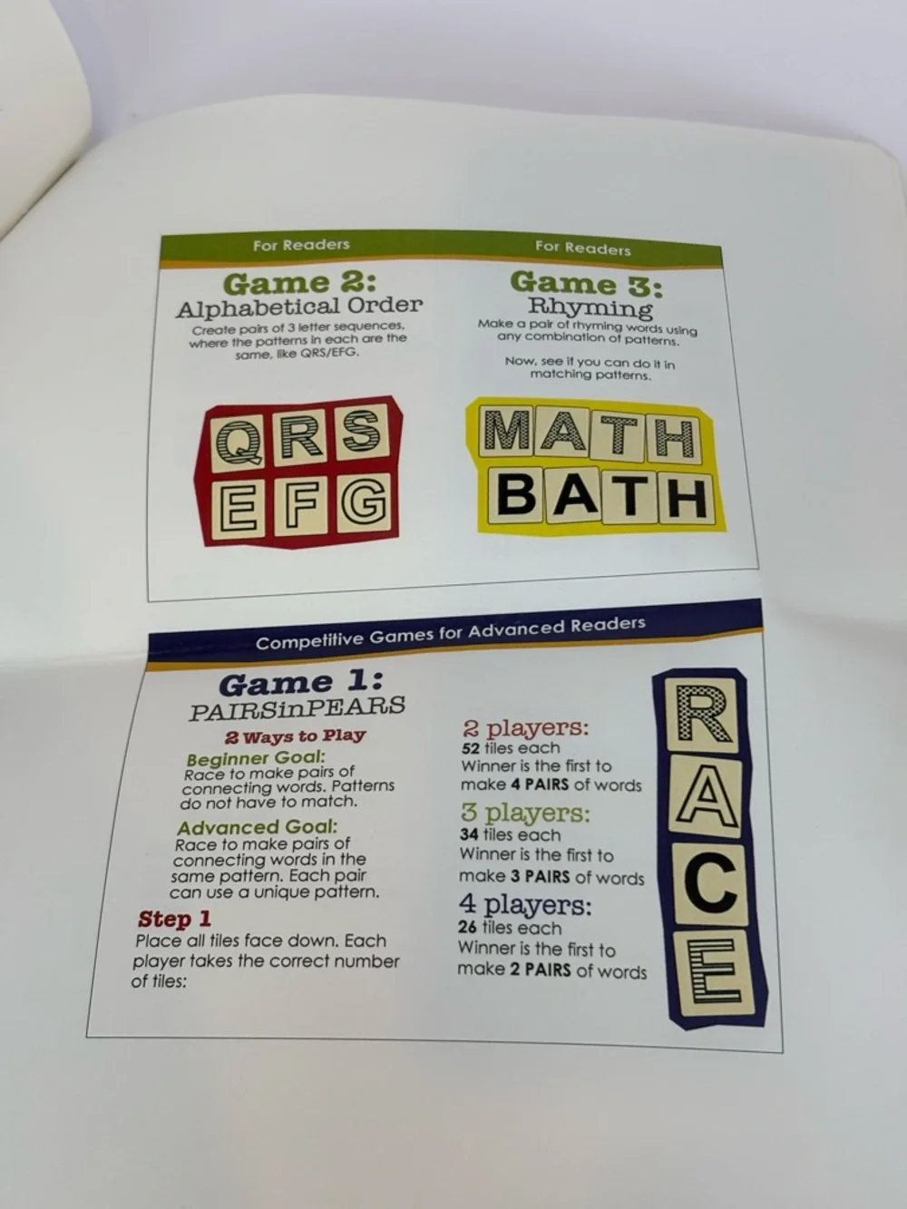 PairsinPears Bananagrams Pre Production Prototype Pairs In Pears Word Tile Game
